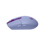 Ratón logitech g g305  óptico 6 botones inalámbrico 2.4 ghz receptor inalámbrico usb lila