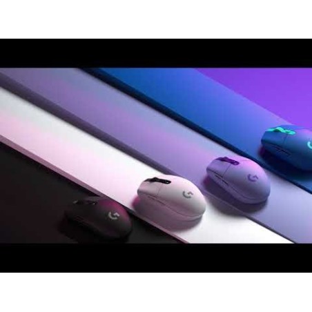 Ratón logitech g g305  óptico 6 botones inalámbrico 2.4 ghz receptor inalámbrico usb lila