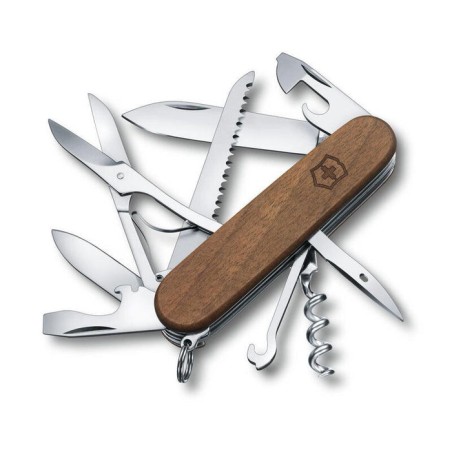 Navaja  victorinox huntsman wood  multiusos acero inoxidable