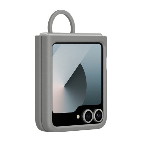 Samsung silicone case m. ring galaxy z flip6 grau