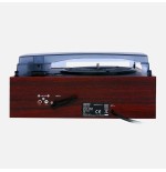Tocadiscos  camry premium cr1113 de tracción por correa negro, cromo, madera semiautomático