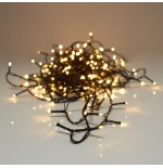 Guirnalda fija 320 leds blanco calido 220v 27m ip44
