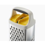 Joseph joseph 20225 cortador de verduras en espiral o rallador manual caja ralladora acero inoxidable, transparente, blanco