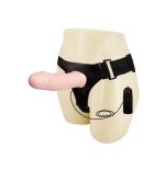 Arnés con dildo hueco mens pants vibrador