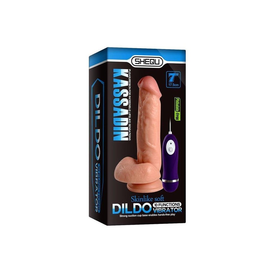 Vibrador realista control remoto kassadin 17.5 cm