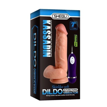 Vibrador realista control remoto kassadin 17.5 cm
