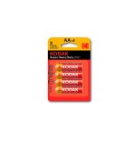 Pilas kodak ehd aa lr6 pack 4 extra heavy duty