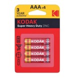 Pilas kodak ehd aaa lr3 pack 4 extra heavy duty