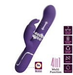 Pretty love - coale vibrador rabbit 4 en 1 morado