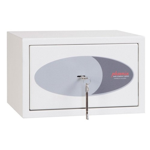 Caja fuerte de superficie phoenix safe co. fortress ii ss1181k 8 l acero blanco