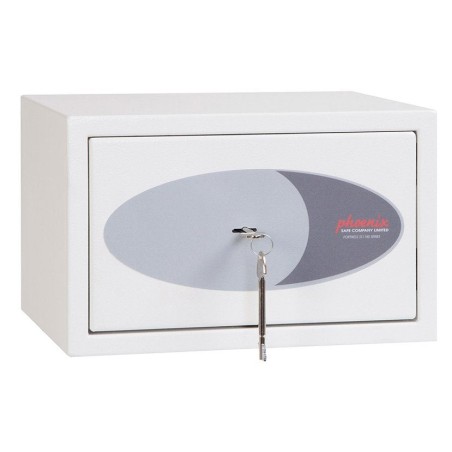 Caja fuerte de superficie phoenix safe co. fortress ii ss1181k 8 l acero blanco
