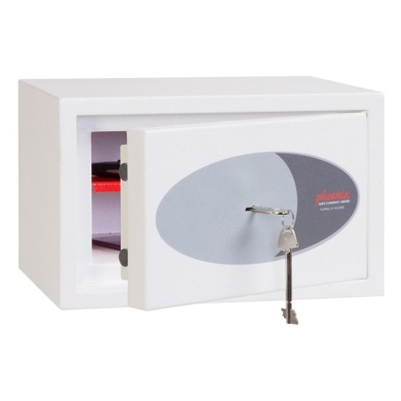 Caja fuerte de superficie phoenix safe co. fortress ii ss1181k 8 l acero blanco