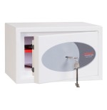 Caja fuerte de superficie phoenix safe co. fortress ii ss1181k 8 l acero blanco