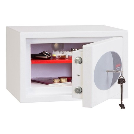 Caja fuerte de superficie phoenix safe co. fortress ii ss1181k 8 l acero blanco