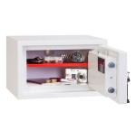 Caja fuerte de superficie phoenix safe co. fortress ii ss1181k 8 l acero blanco