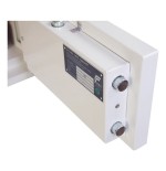 Caja fuerte de superficie phoenix safe co. fortress ii ss1181k 8 l acero blanco