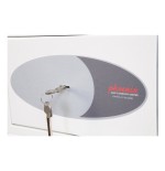 Caja fuerte de superficie phoenix safe co. fortress ii ss1181k 8 l acero blanco