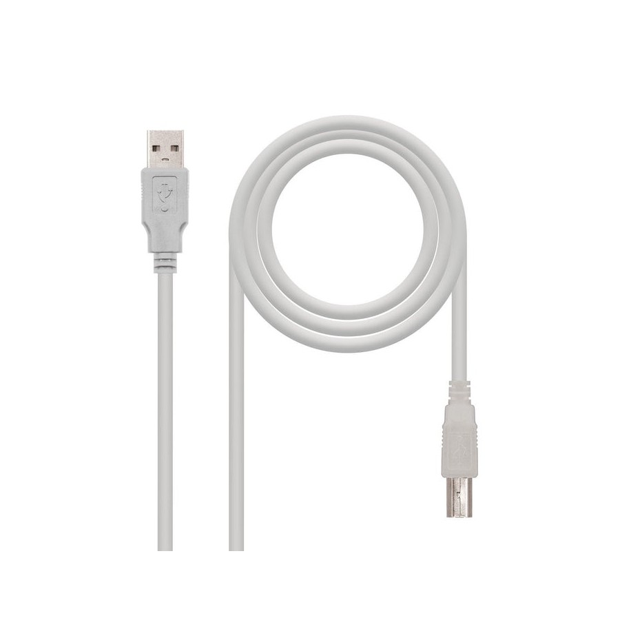 Nanocable cable de impresora usb-a 2.0 macho a usb-b macho 1.80m