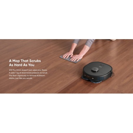 Robot de limpieza con estación de vaciado automático eufy x10 pro omni