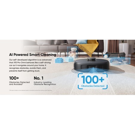 Robot de limpieza con estación de vaciado automático eufy x10 pro omni
