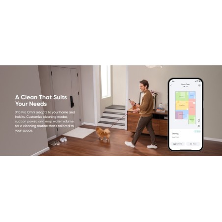 Robot de limpieza con estación de vaciado automático eufy x10 pro omni