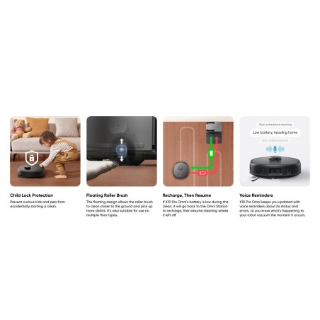Robot de limpieza con estación de vaciado automático eufy x10 pro omni