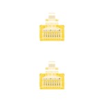 Nanocable cable de red rj45 cat.5e utp awg24 1m - amarillo