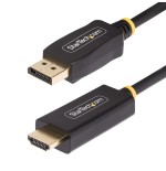 Cable startech.com 3.3ft (1m) displayport to hdmi adaptador , 4k 60hz with hdr, dp to hdmi 2.0b, active video converter, di