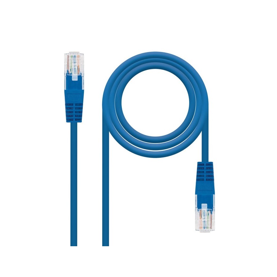 Nanocable cable de red rj45 cat.5e utp awg24 1m - azul