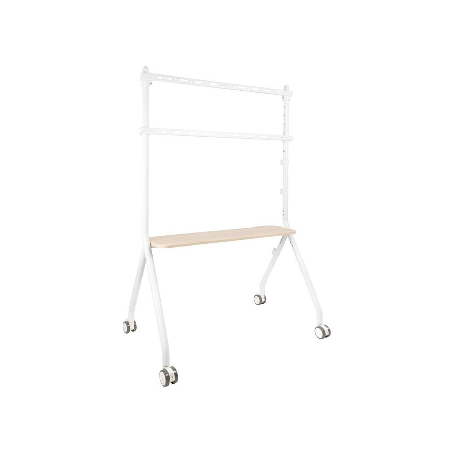 Soporte suelo ruedas "ilove" pantalla 49-80'' blanco tooq