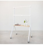 Soporte suelo ruedas "ilove" pantalla 49-80'' blanco tooq