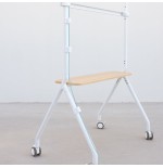 Soporte suelo ruedas "ilove" pantalla 49-80'' blanco tooq