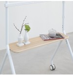Soporte suelo ruedas "ilove" pantalla 49-80'' blanco tooq