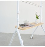 Soporte suelo ruedas "ilove" pantalla 49-80'' blanco tooq