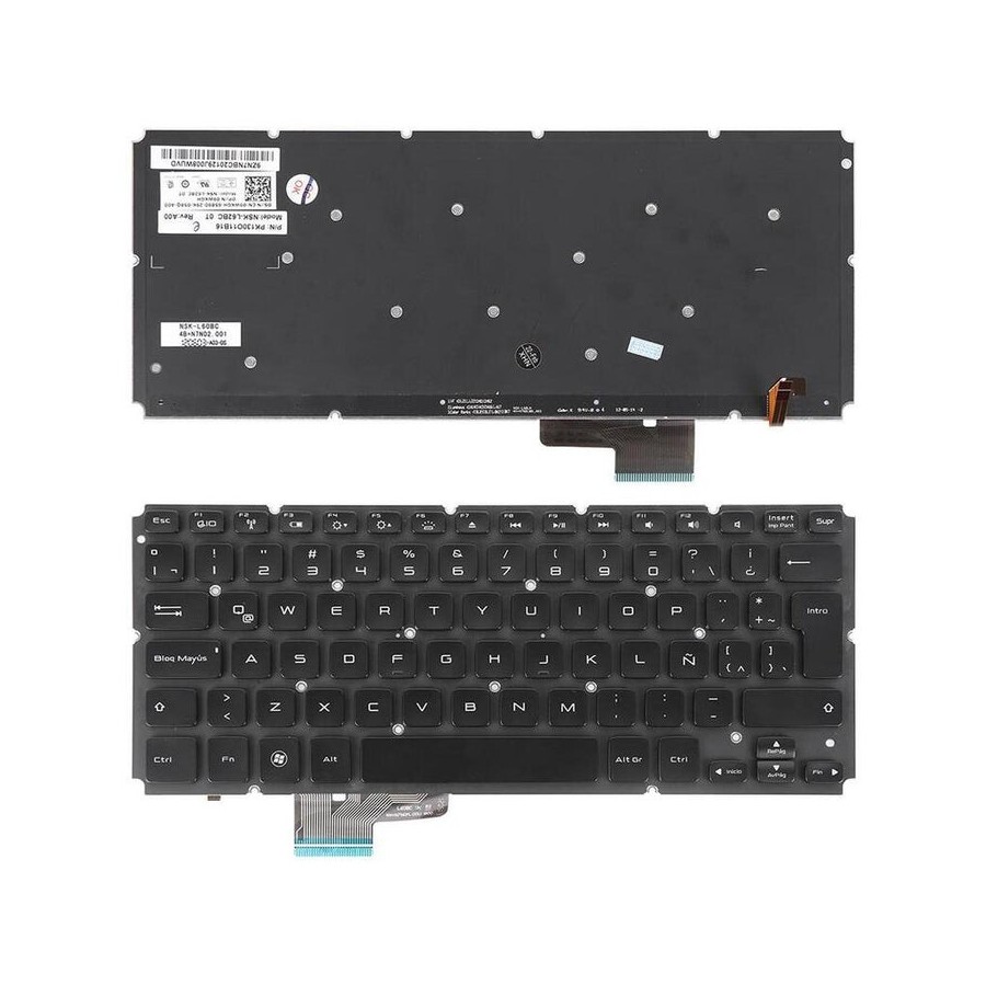 Teclado para portátil dell xps 14 l421x 15 l521x