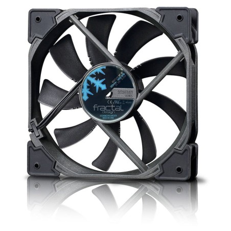 Ventilador pc fractal design venturi hp-14 pwm  14 cm negro, gris