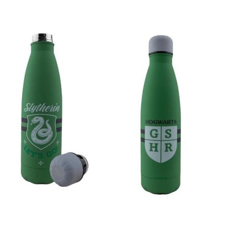 Botella de agua slytherin lets go