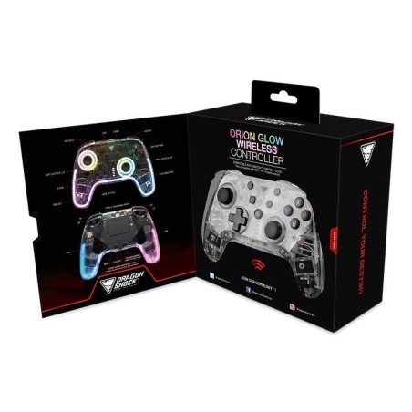 Dragonshock orion glow negro bluetooth gamepad analógico/digital nintendo switch