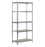 Estantería mader 167.4x71x31cm 5b galva/madera 75kg simon rack
