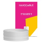 Nanocable bobina de cable de red rigido rj45 cat.6 ftp awg24 305m - gris