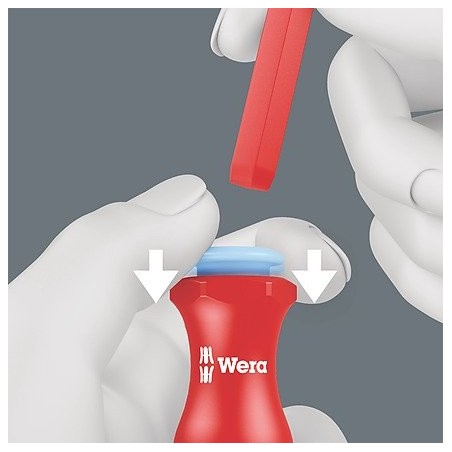 Destornillador  wera vde stainless 17 extra slim 1, 05006631001 rojo/azul