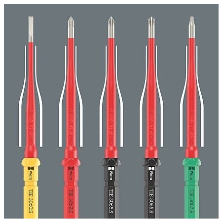 Destornillador  wera vde stainless 17 extra slim 1, 05006631001 rojo/azul