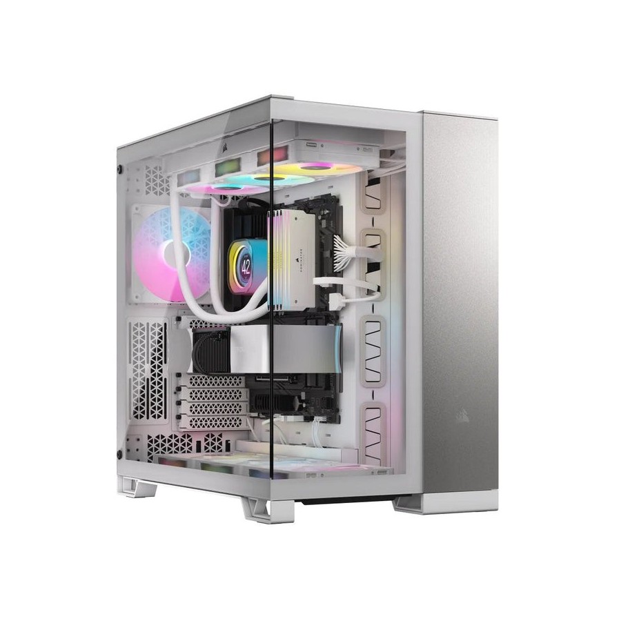 Caja pc corsair cc-9011285-ww midi tower gris, blanco