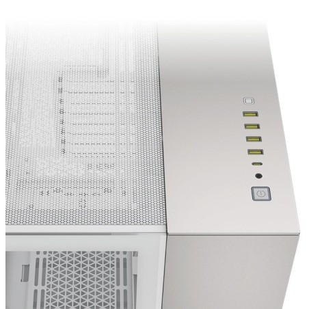 Caja pc corsair cc-9011285-ww midi tower gris, blanco