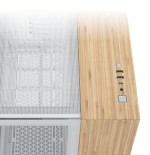 Caja pc corsair cc-9011288-ww  midi tower bamboo, blanco