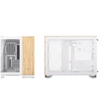 Caja pc corsair cc-9011288-ww  midi tower bamboo, blanco