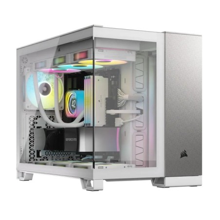 Caja pc corsair cc-9011289-ww  midi tower gris, blanco