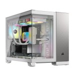 Caja pc corsair cc-9011289-ww  midi tower gris, blanco