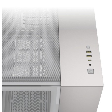 Caja pc corsair cc-9011289-ww  midi tower gris, blanco