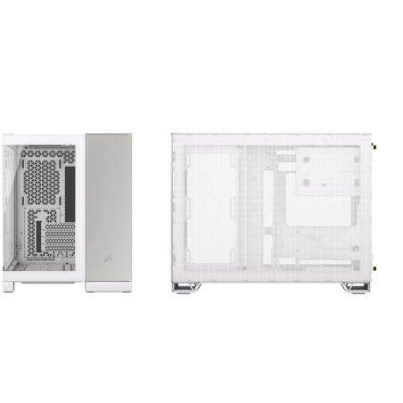 Caja pc corsair cc-9011289-ww  midi tower gris, blanco